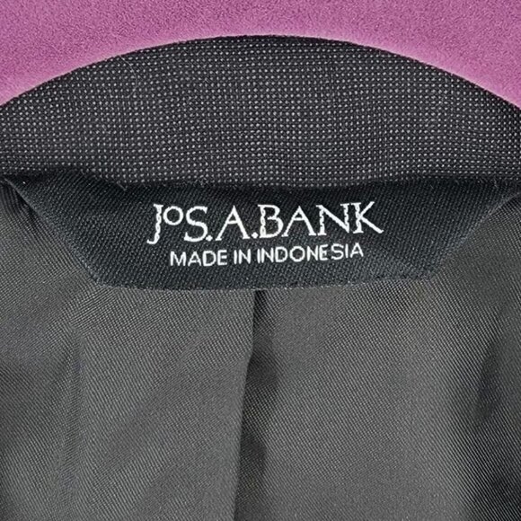 Jos. A. Bank 100% Wool 2 Button Jacket 44 Short 38 Waist Black - Picture 3 of 8
